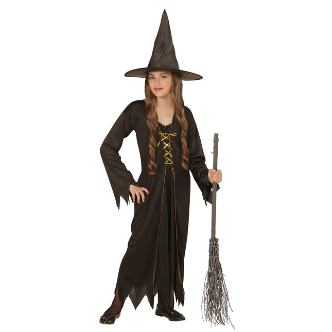 Disfraz Halloween Bruja Marrón Niño