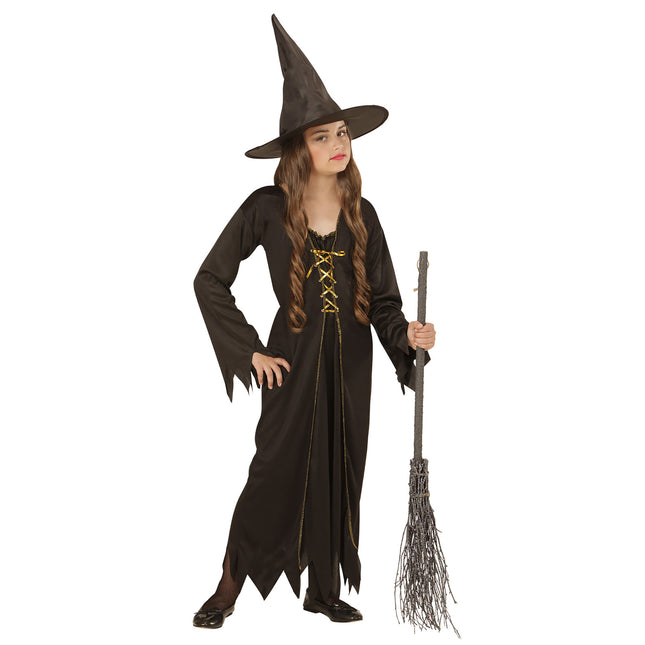 Disfraz Halloween Bruja Marrón Niño