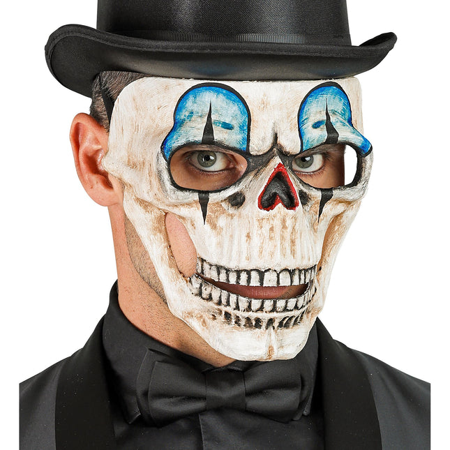 Máscara Halloween Calavera Azul
