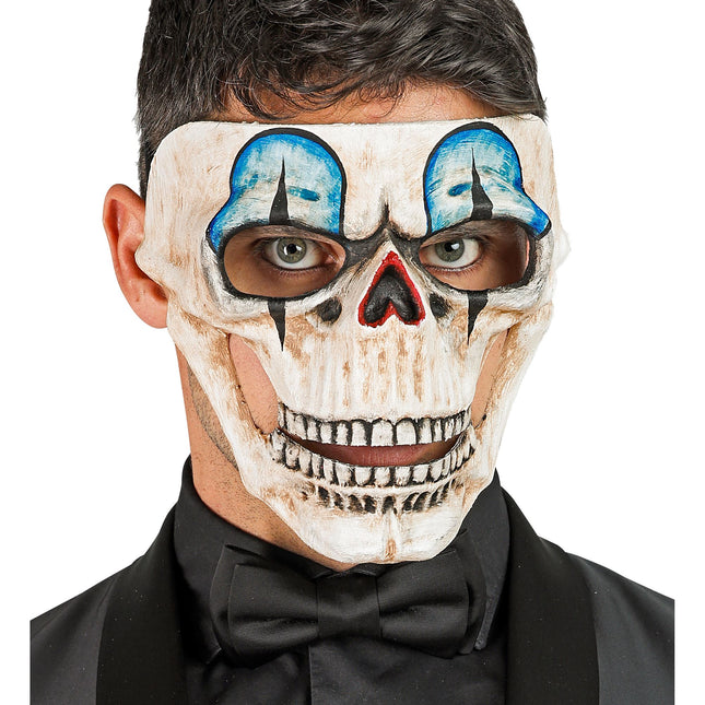 Máscara Halloween Calavera Azul