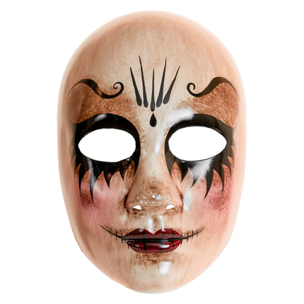 Máscara de Halloween Muñeca Femenina