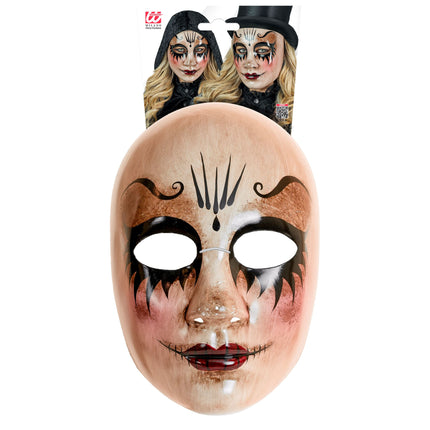 Máscara de Halloween Muñeca Femenina