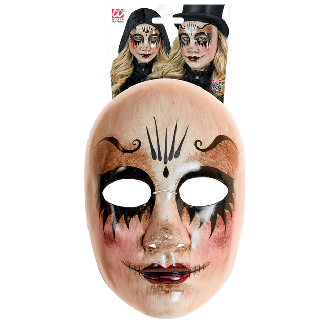 Máscara de Halloween Muñeca Femenina