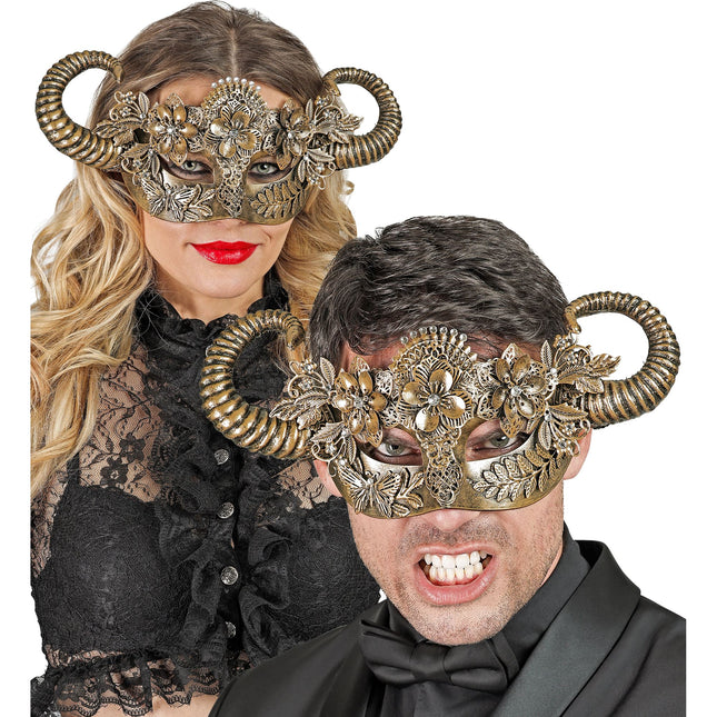 Máscara de Ojos Dorada Aries