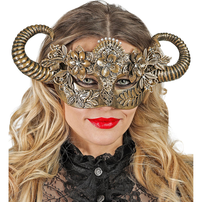 Máscara de Ojos Dorada Aries