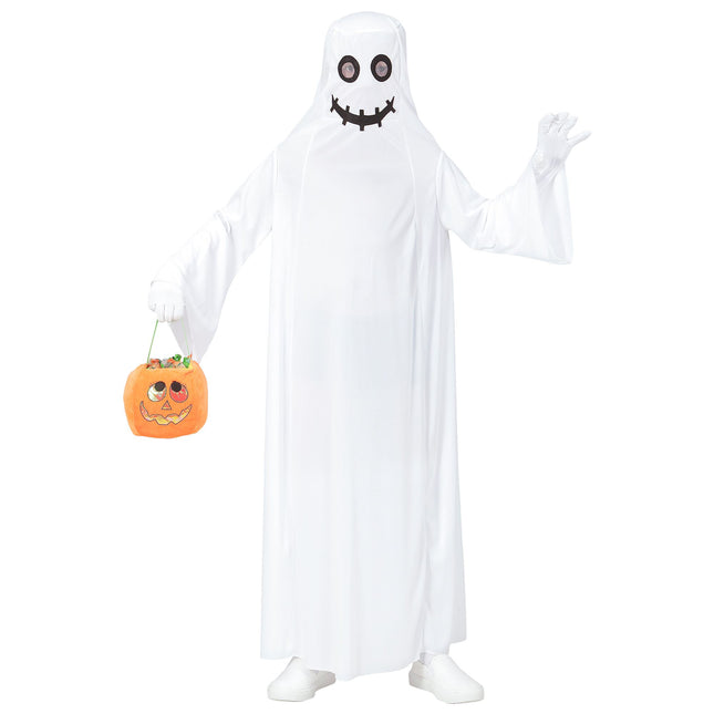 Disfraz Halloween Blanco Niño Túnica Fantasma