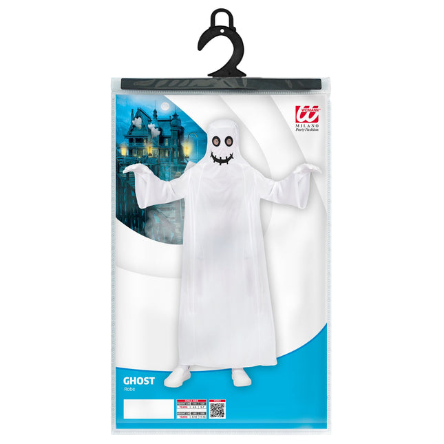 Disfraz Halloween Blanco Niño Túnica Fantasma