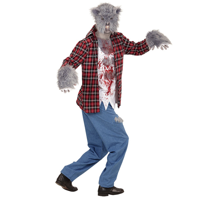 Disfraz Halloween Hombre Hombre Lobo 5 piezas