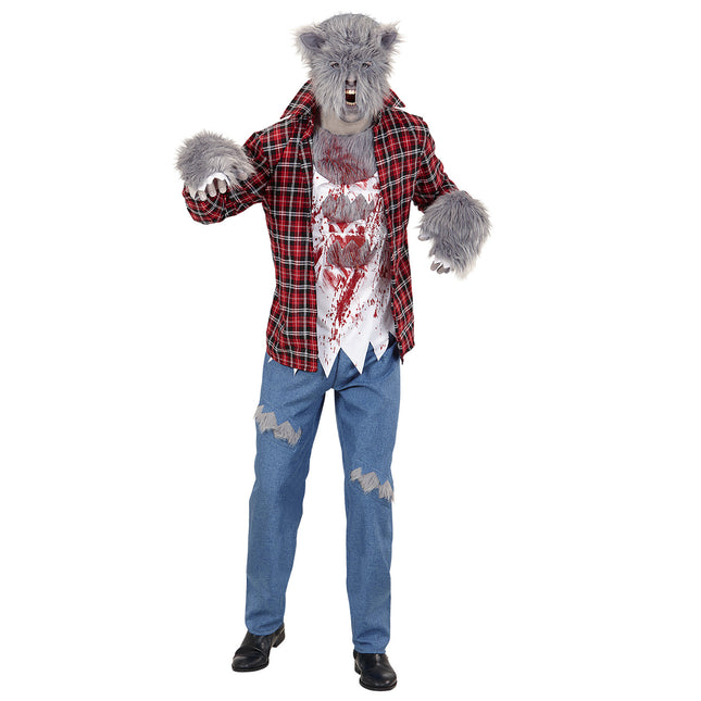 Disfraz Halloween Hombre Hombre Lobo 5 piezas