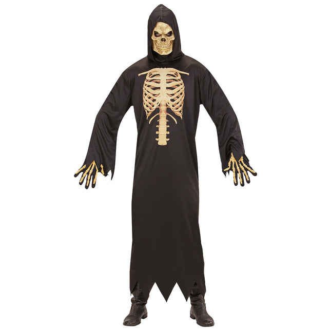 Disfraz de Halloween de Parca Esqueleto para Hombre