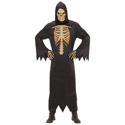 Disfraz de Halloween de Parca Esqueleto para Hombre