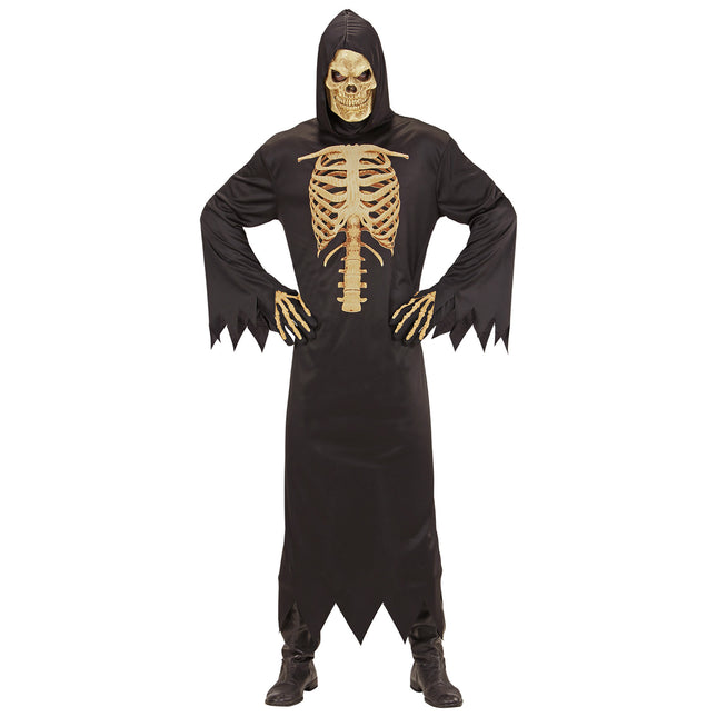 Disfraz de Halloween de Parca Esqueleto para Hombre