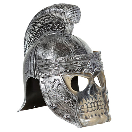 Casco Halloween Romano Con Calavera