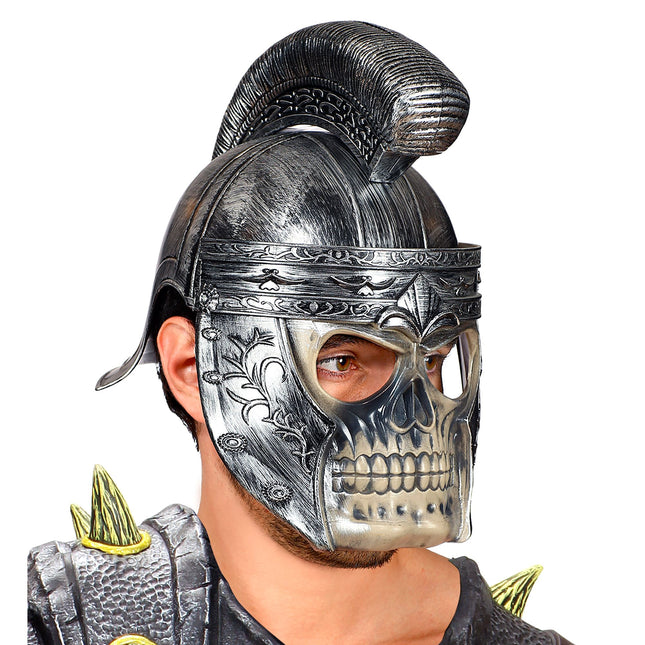 Casco Halloween Romano Con Calavera