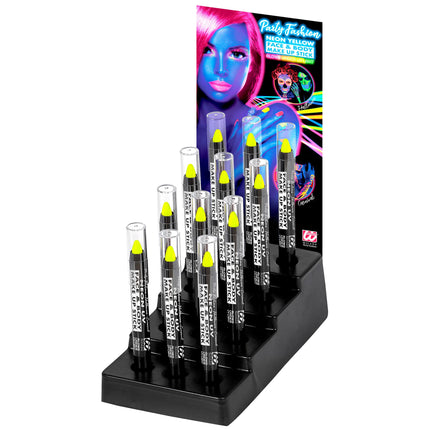Lápiz Schmink Amarillo Neón Brilla en la Oscuridad 3,5ml