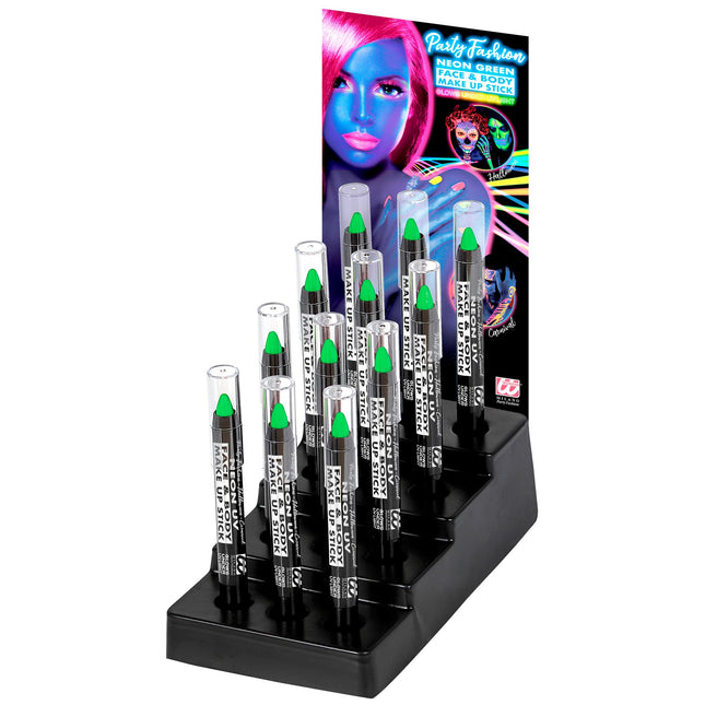 Lápiz Schmink Verde Neón Brilla en la Oscuridad 3,5ml