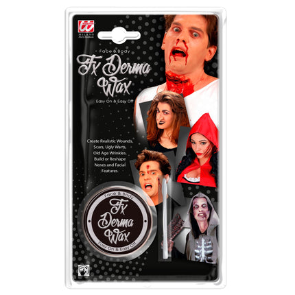 Cera desnuda para heridas falsas de Halloween