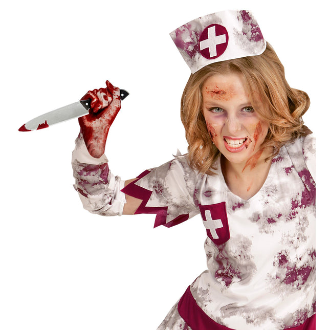 Halloween Cuchillo Falso Sangriento 30cm