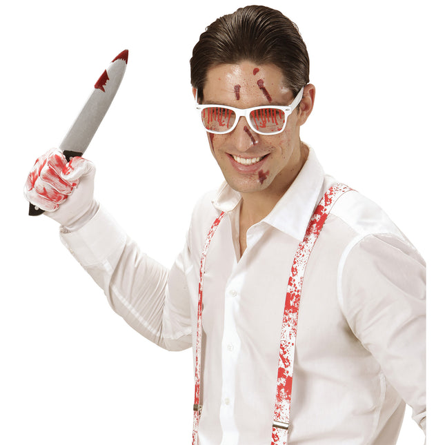 Halloween Cuchillo Falso Sangriento 30cm