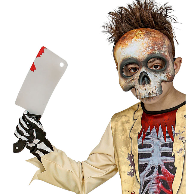 Cuchillo Sangre Falsa Halloween 30cm