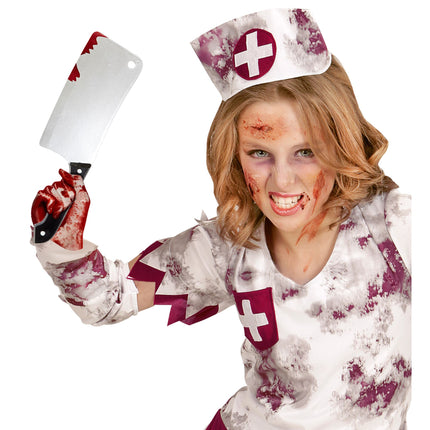 Cuchillo Sangre Falsa Halloween 30cm