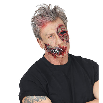 Mejilla con herida falsa de Halloween