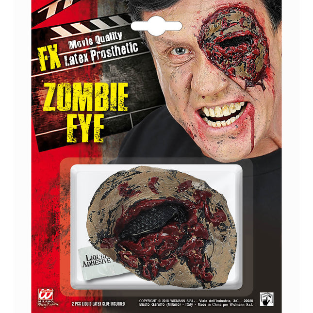 Máscara de Halloween Ojo de Zombie