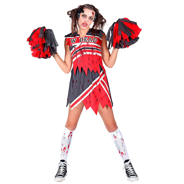 Vestido Halloween Damas Animadora Zombie