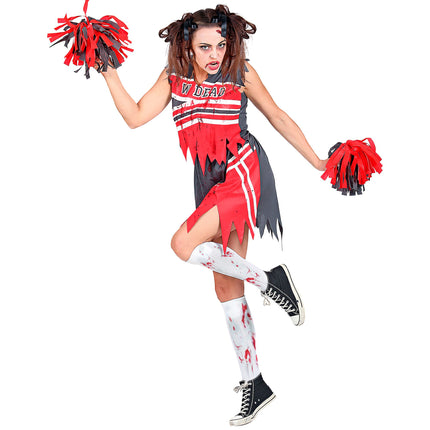 Vestido Halloween Damas Animadora Zombie