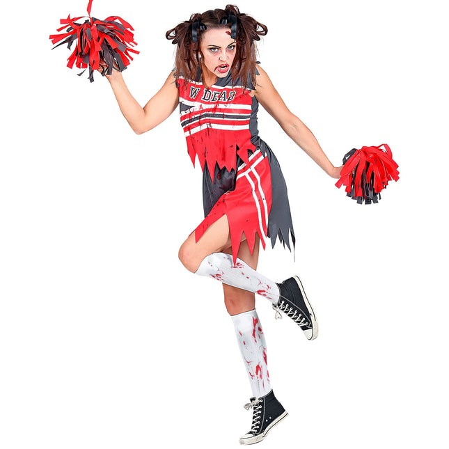 Vestido Halloween Damas Animadora Zombie