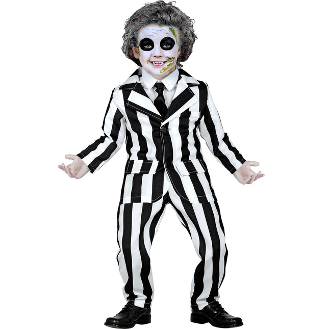 Disfraz Halloween Blanco Negro Fantasma Niño
