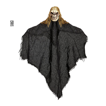 Muñeca Halloween Esqueleto Negro 50cm