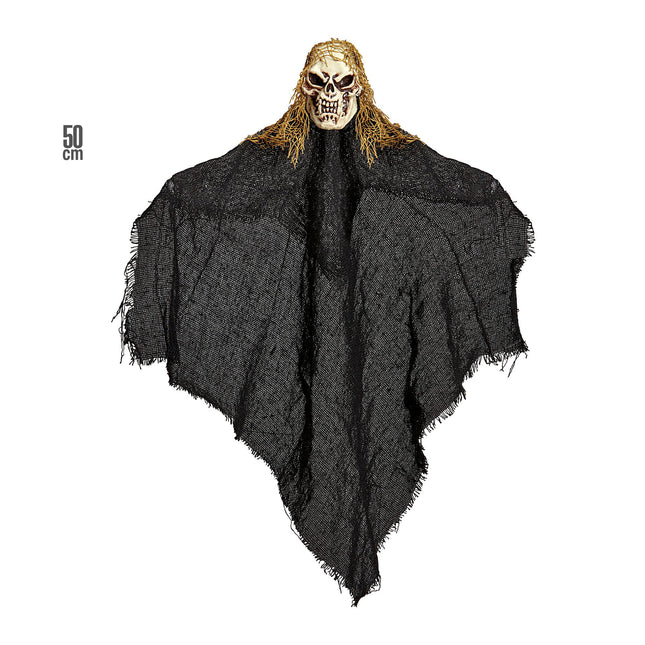 Muñeca Halloween Esqueleto Negro 50cm
