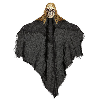 Muñeca Halloween Esqueleto Negro 50cm