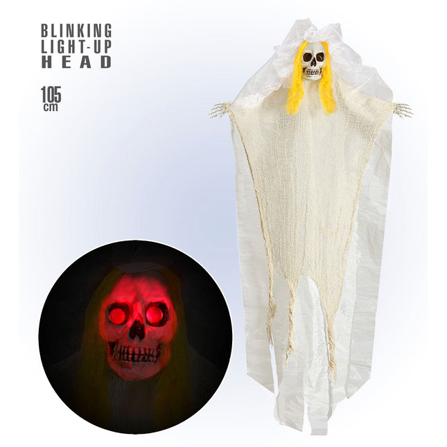 Muñeca de Halloween Novia Con Luces 1,05m