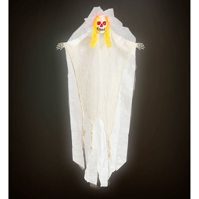 Muñeca de Halloween Novia Con Luces 1,05m