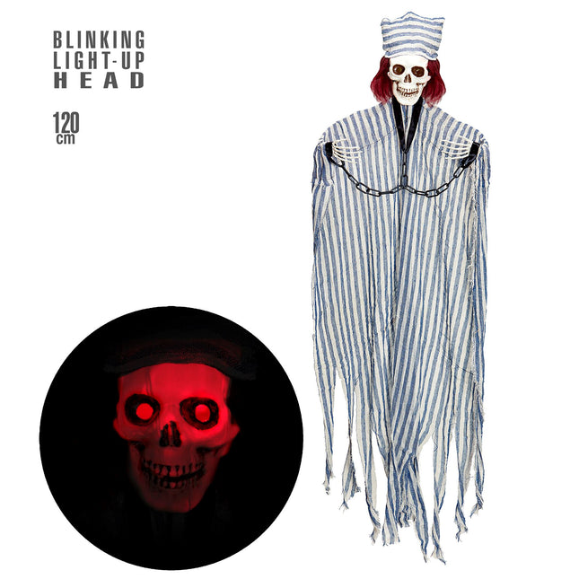 Muñeca de Halloween Prisionera con Luz 1,2m
