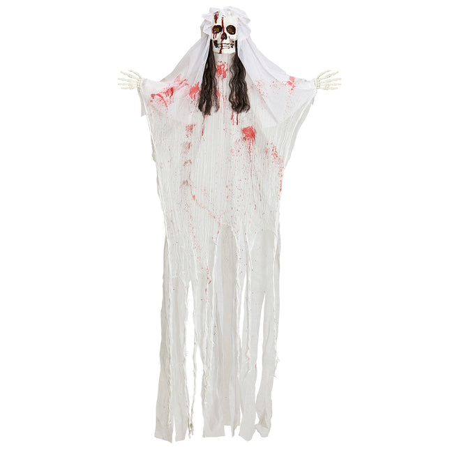 Muñeca de Halloween Esqueleto Novia 1,7m