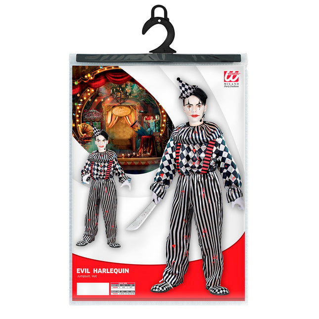 Disfraz Halloween Payaso Infantil 4 piezas
