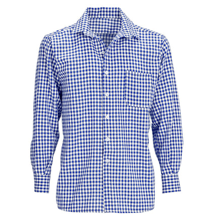 Camisa Oktoberfest Azul Blanco Hombre