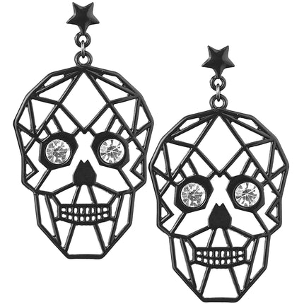 Pendientes de Halloween con esqueletos