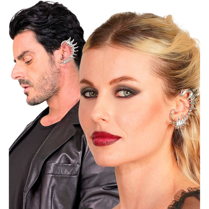 Pendiente tipo «ear cuff» de Halloween (falso piercing)