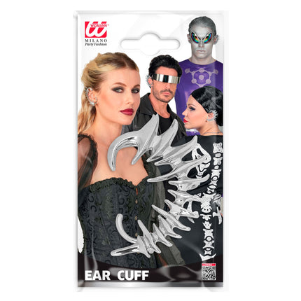 Pendiente tipo «ear cuff» de Halloween (falso piercing)