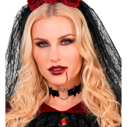 Gargantilla de Halloween con murciélagos