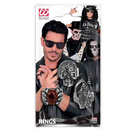 Juego de anillos de Halloween, 3 unidades