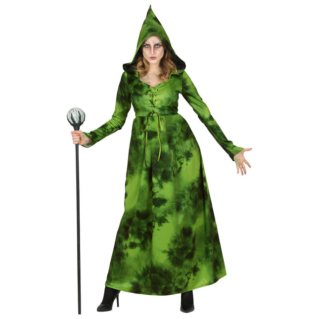 Vestido de Halloween Bruja del Bosque Verde