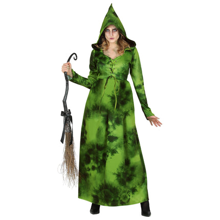 Vestido de Halloween Bruja del Bosque Verde
