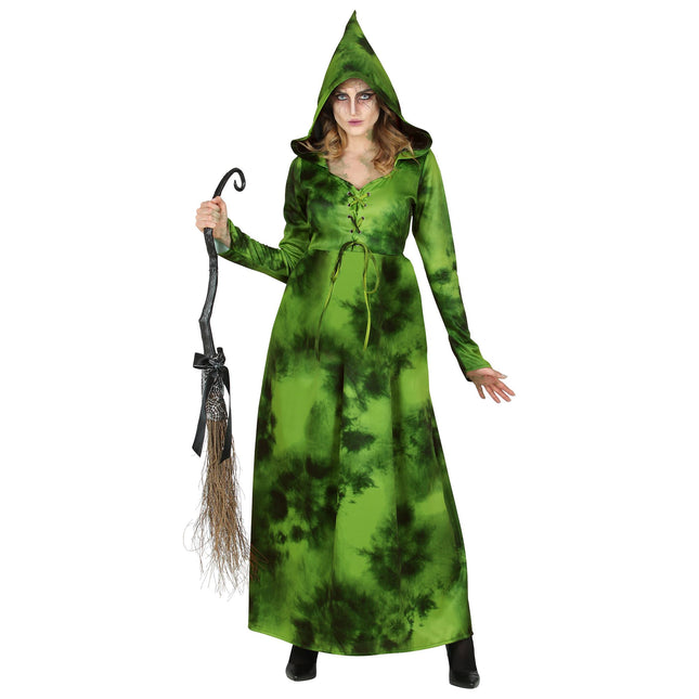 Vestido de Halloween Bruja del Bosque Verde