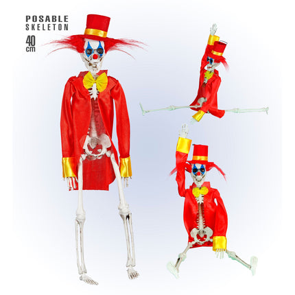 Halloween Esqueleto Payaso 40cm