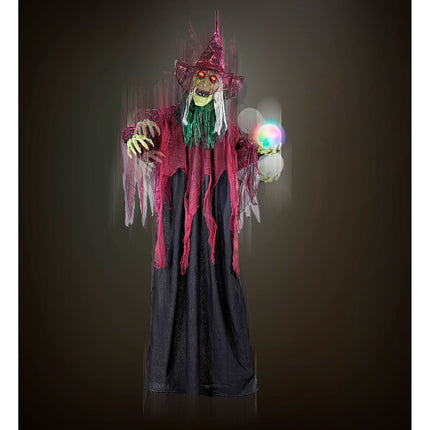 Muñeca de Halloween Bruja con Luz 1,7m